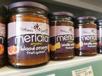 Delicious organic fruit spreads from Meridian