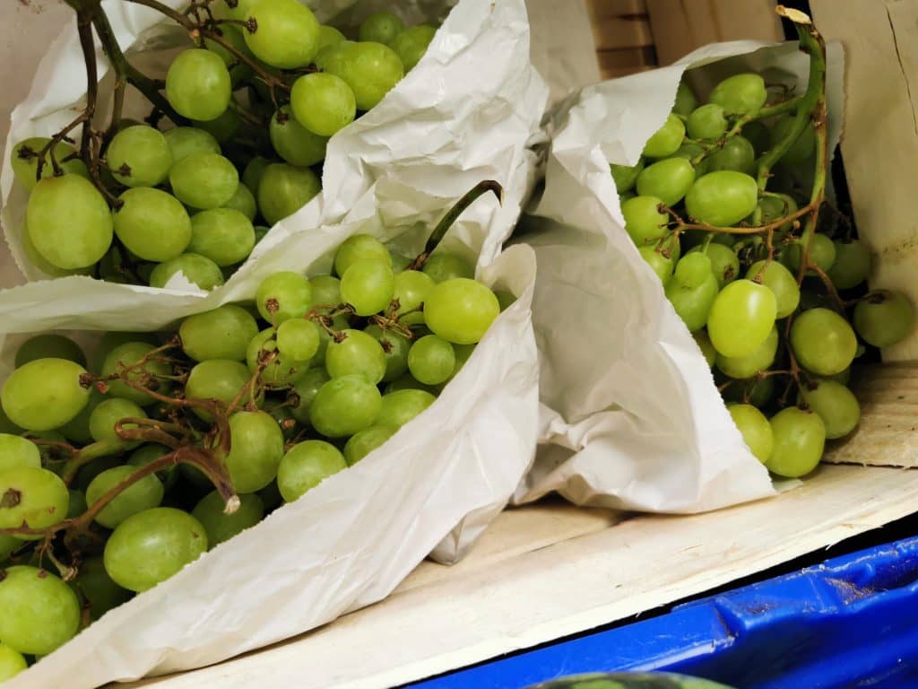 Succulent organic grapes from Earthfare