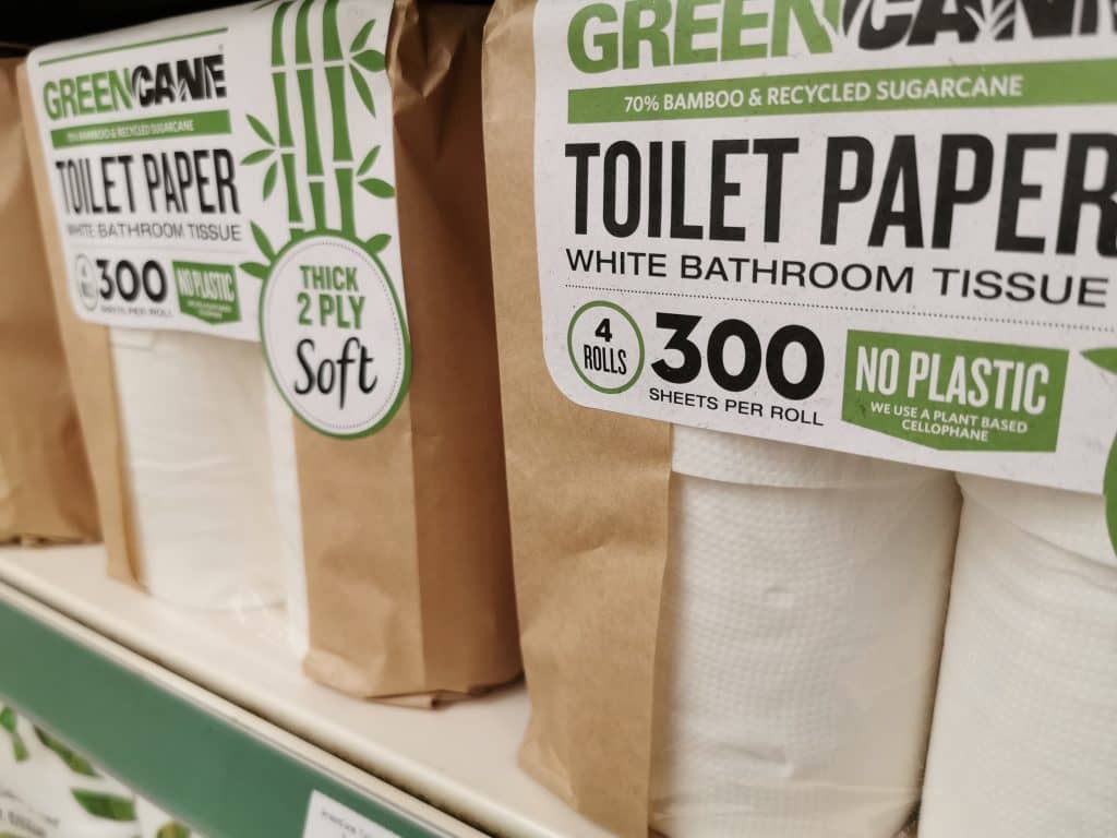 GreenCane Toilet Paper: made from 70% bamboo and recycled sugarcane