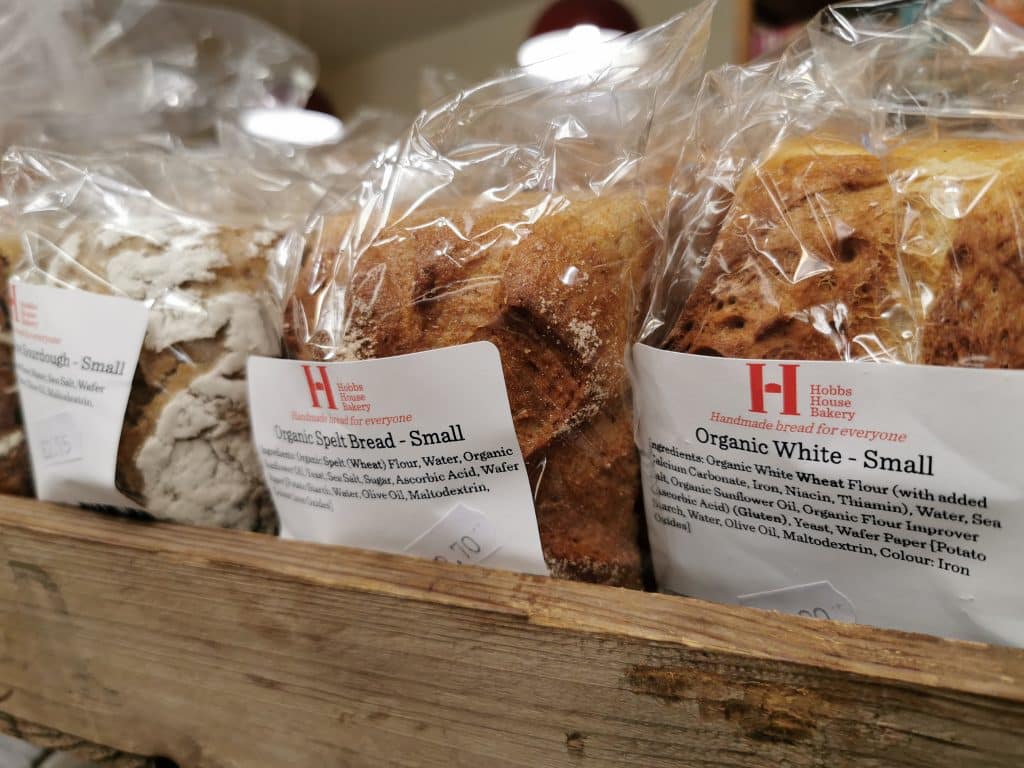 Fresh organic artisan bread from Hobbs House Bakery
